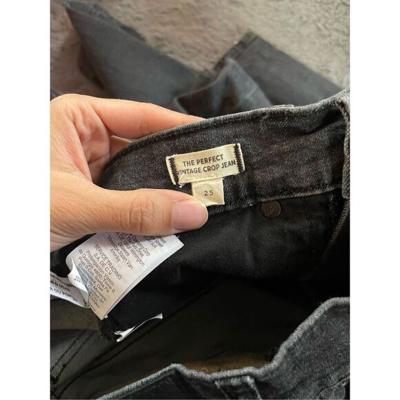 Madewell black perfect vintage crop jeans 25 - Picture 6 of 6